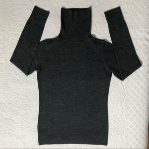 French Connection Sweater Gorgeous Gray Turtleneck Top Long Sleeve Size Medium